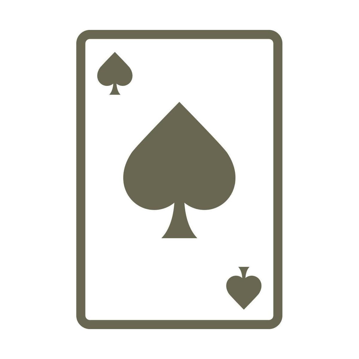 Card of Spades Delrin Leather Stamp - All Good Leather Co.