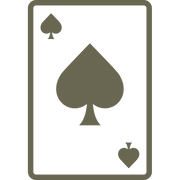 Card of Spades Delrin Leather Stamp - All Good Leather Co.