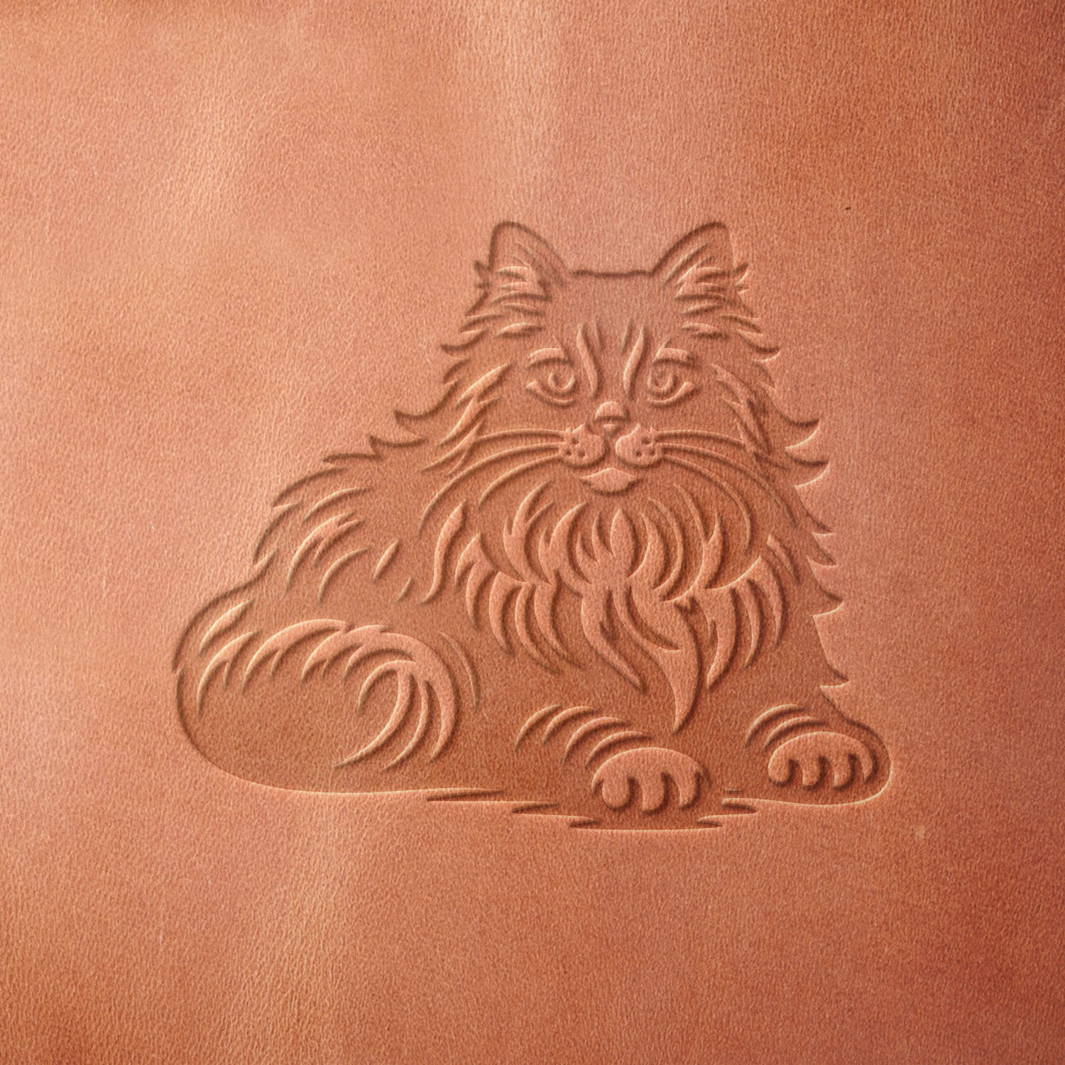 Cat Delrin Leather Stamp - All Good Leather Co.