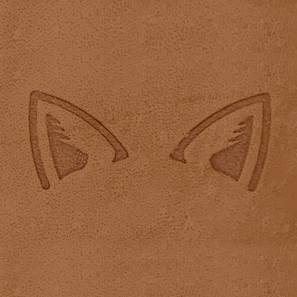 Cat Ears Delrin Leather Stamp - All Good Leather Co.