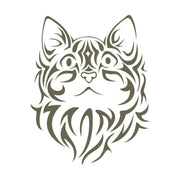 Cat Face Delrin Leather Stamp - All Good Leather Co.
