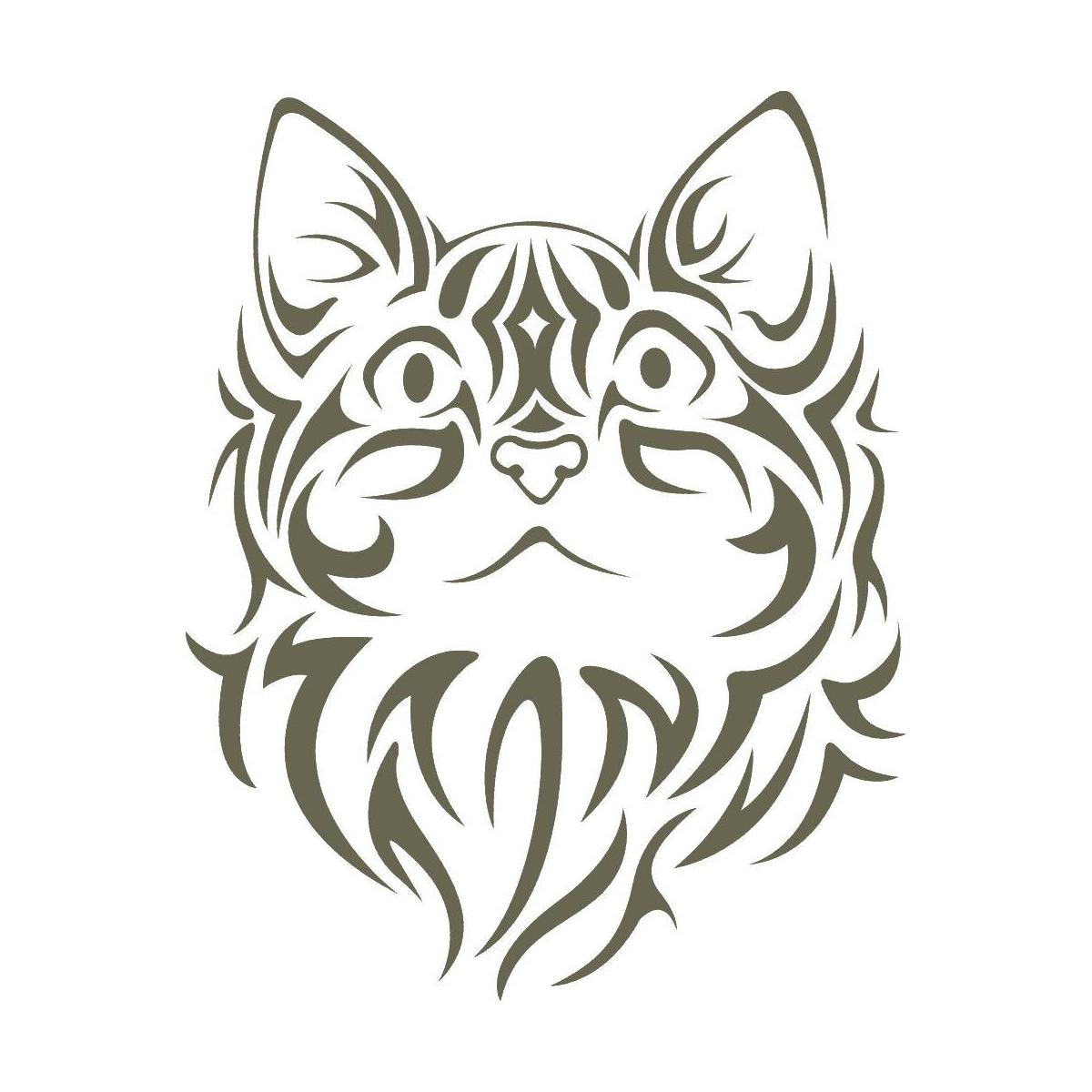 Cat Face Delrin Leather Stamp - All Good Leather Co.