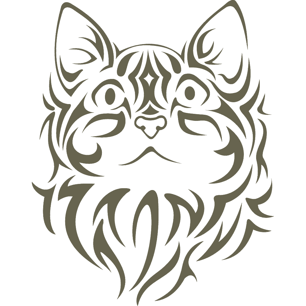 Cat Face Delrin Leather Stamp - All Good Leather Co.