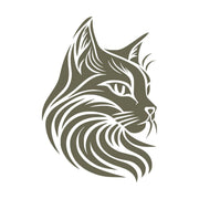 Cat Face Delrin Leather Stamp - All Good Leather Co.