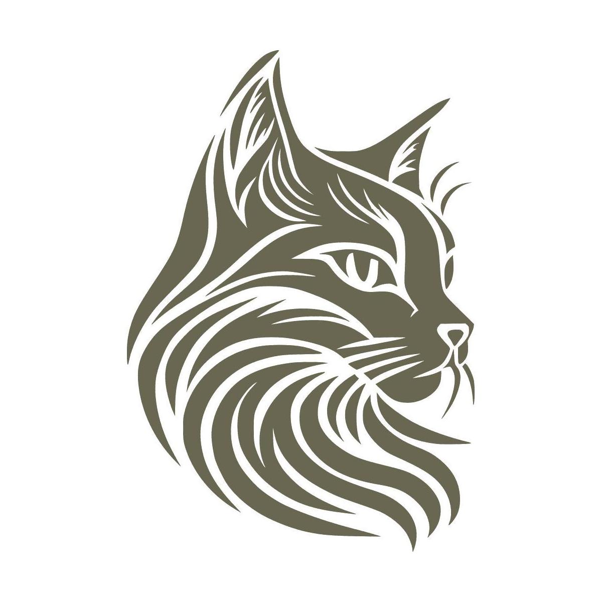 Cat Face Delrin Leather Stamp - All Good Leather Co.