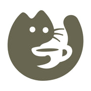 Cat with Coffee Delrin Leather Stamp - All Good Leather Co.