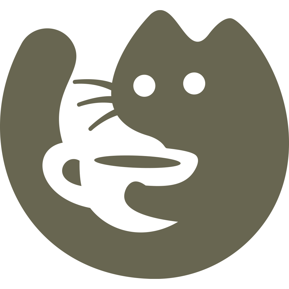 Cat with Coffee Delrin Leather Stamp