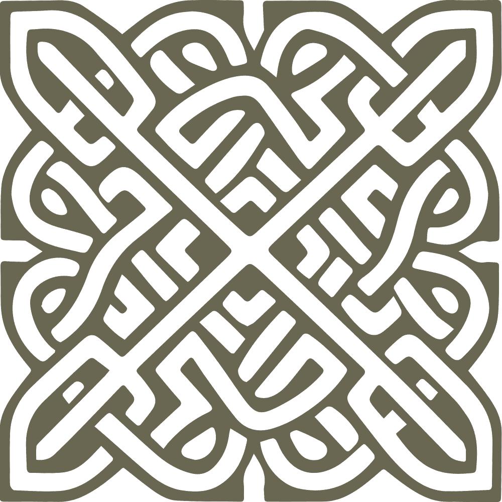Celtic Ornament Delrin Leather Stamp - All Good Leather Co.
