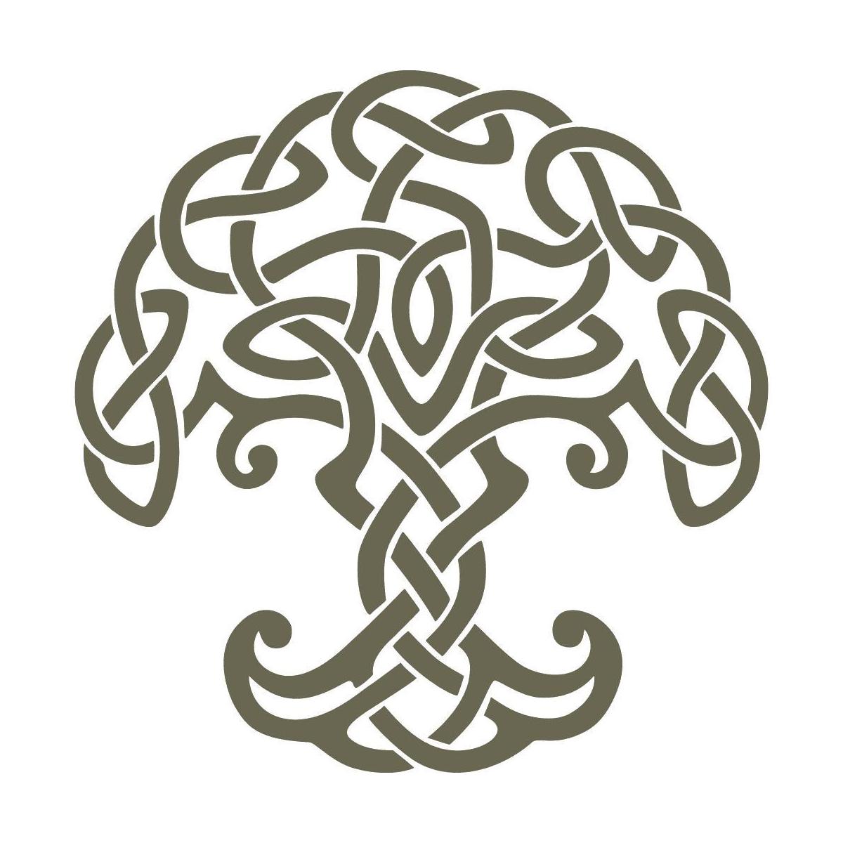 Celtic Tree Delrin Leather Stamp - All Good Leather Co.