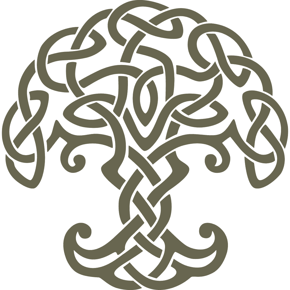 Celtic Tree Delrin Leather Stamp - All Good Leather Co.