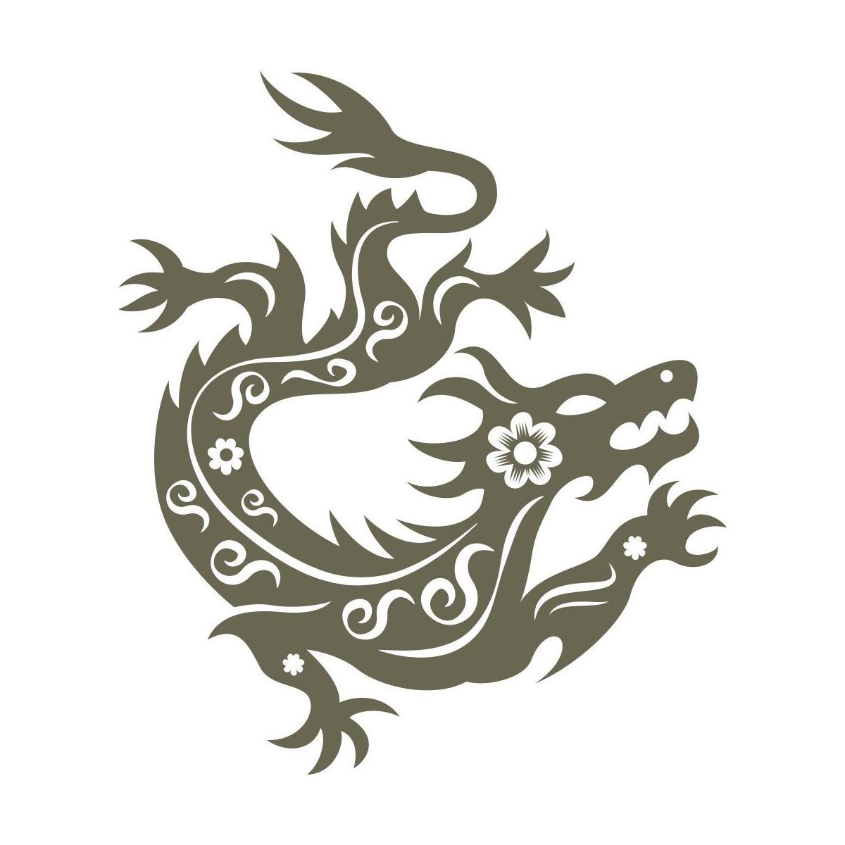 Chinese Zodiac Dragon Delrin Leather Stamp - All Good Leather Co.