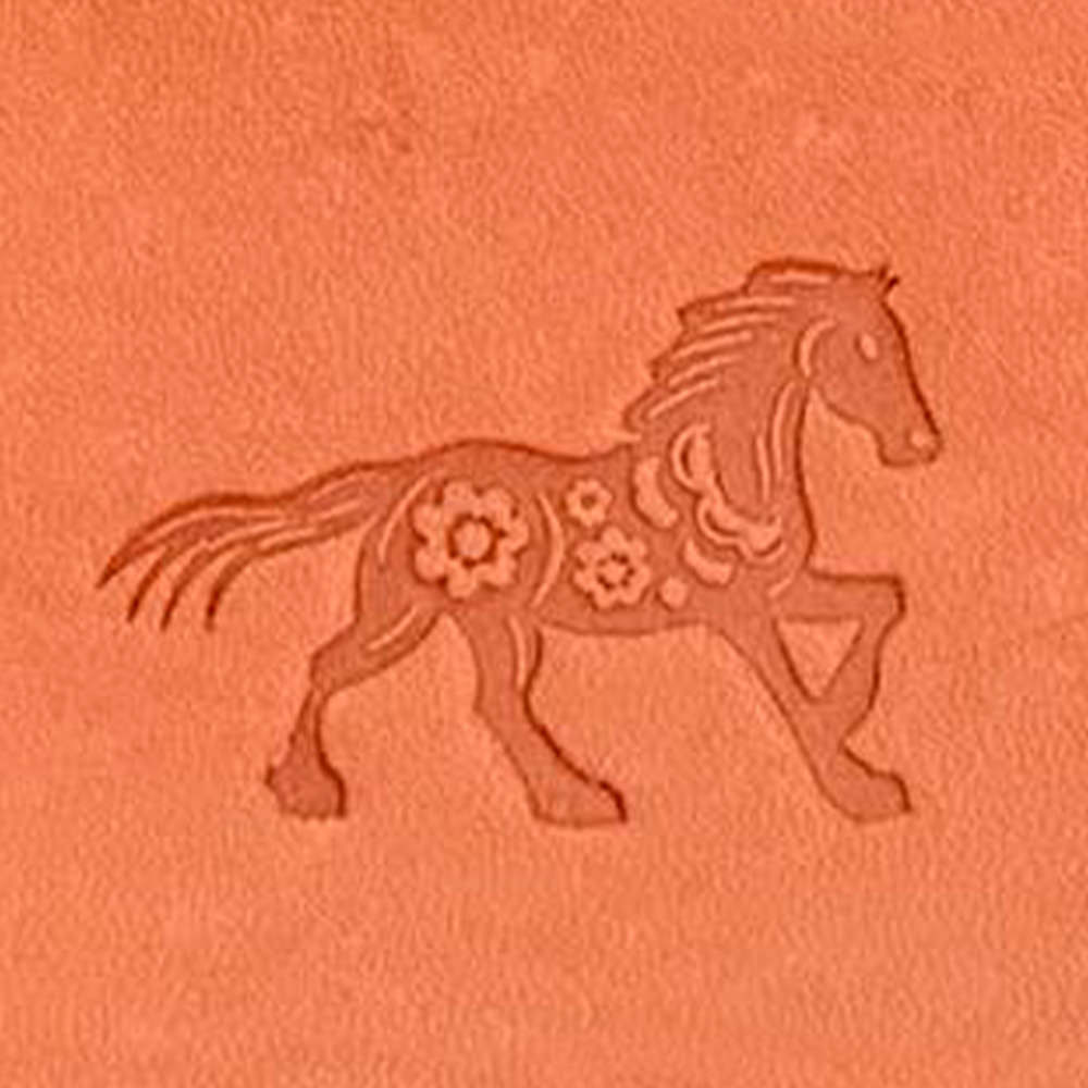 Chinese Zodiac Horse Delrin Leather Stamp - All Good Leather Co.