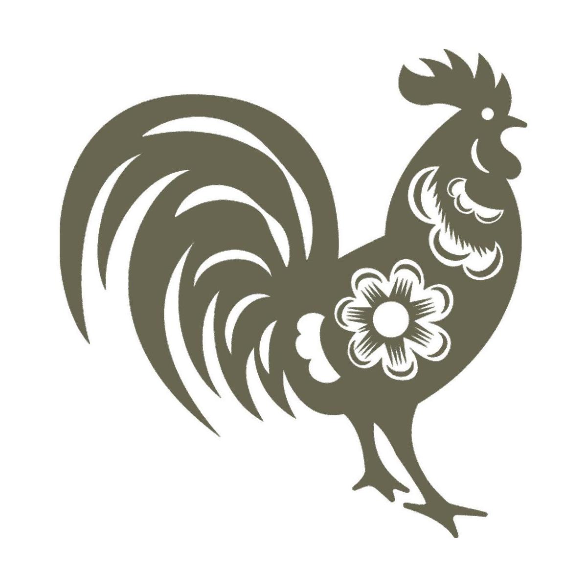 Chinese Zodiac Rooster Delrin Leather Stamp - All Good Leather Co.