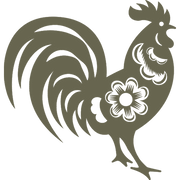 Chinese Zodiac Rooster Delrin Leather Stamp - All Good Leather Co.