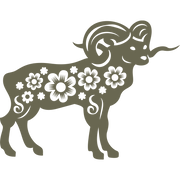 Chinese Zodiac Sheep Delrin Leather Stamp - All Good Leather Co.