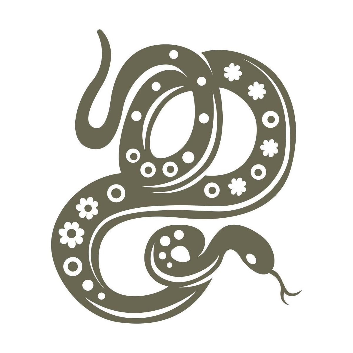 Chinese Zodiac Snake Delrin Leather Stamp - All Good Leather Co.