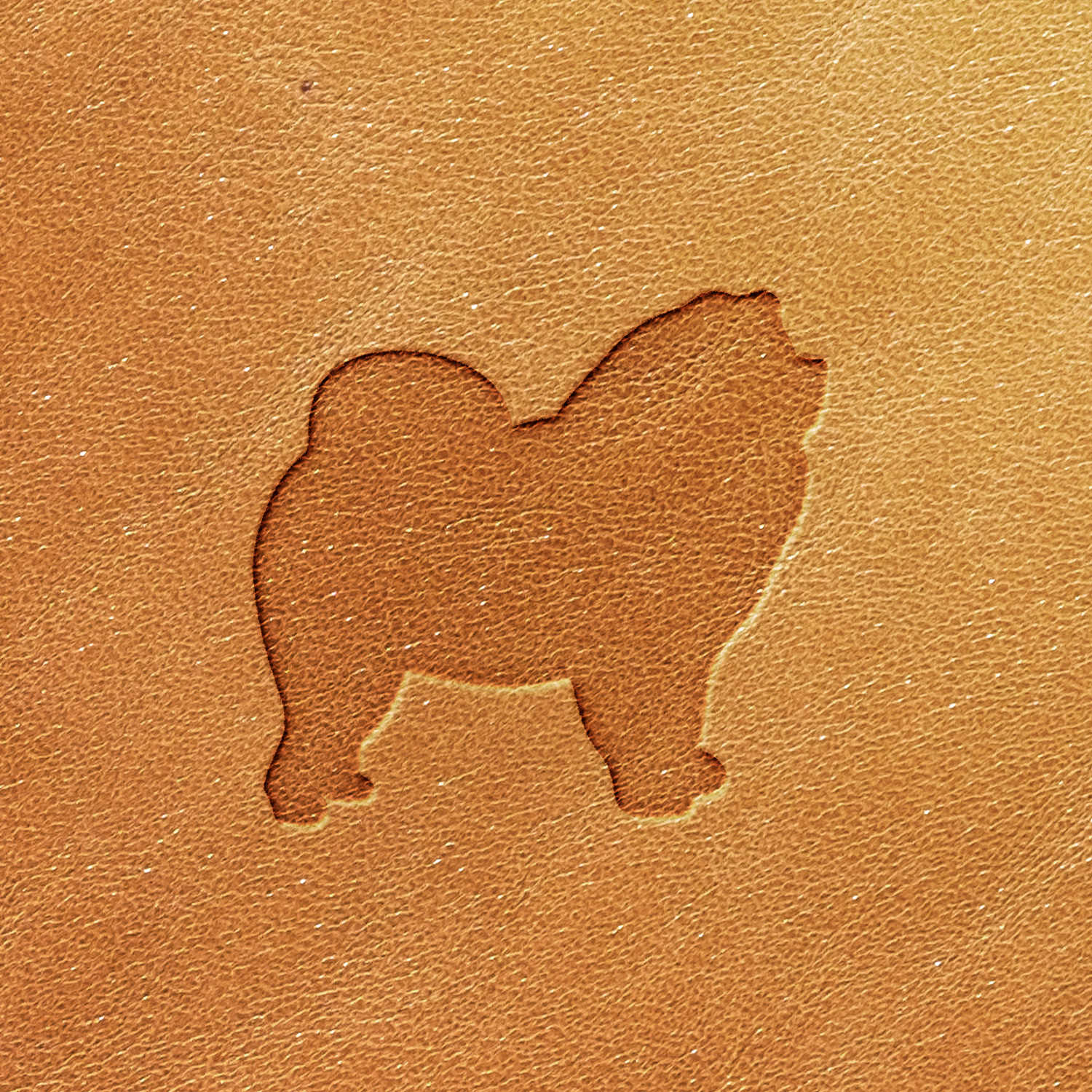 Chow Chow Dog Delrin Leather Stamp - All Good Leather Co.