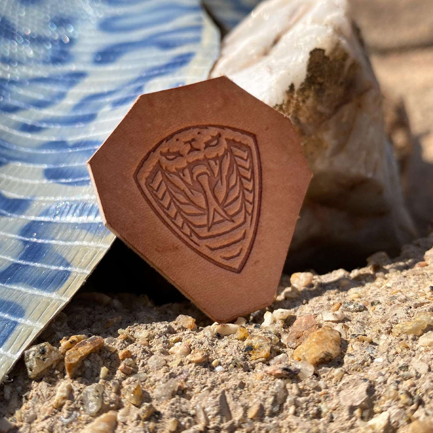 Cobra Snake Delrin Leather Stamp - All Good Leather Co.