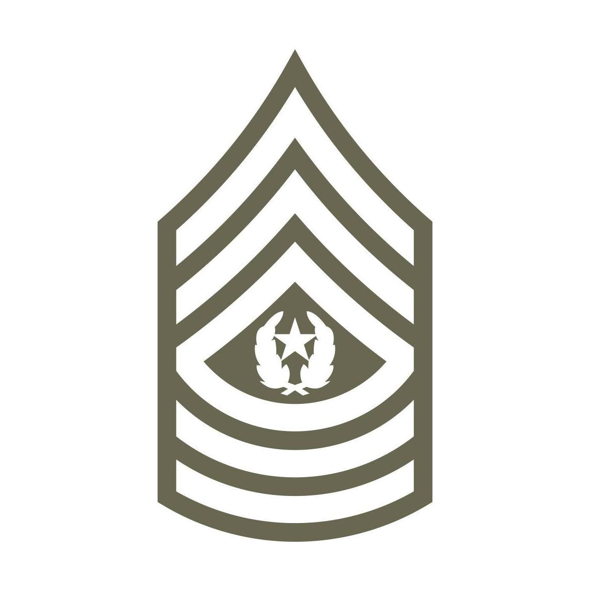 Command Sergeant Major Delrin Leather Stamp - All Good Leather Co.