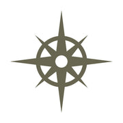 Compass Star Delrin Leather Stamp - All Good Leather Co.