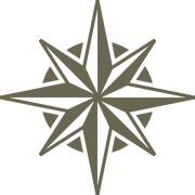 Compass Star Delrin Leather Stamp - All Good Leather Co.
