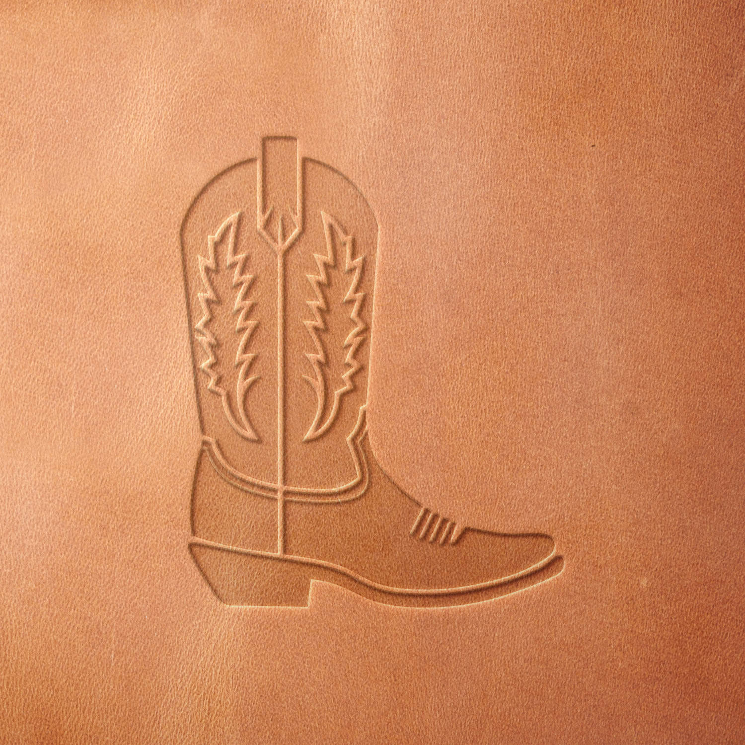 Cowboy Boot Delrin Leather Stamp - All Good Leather Co.