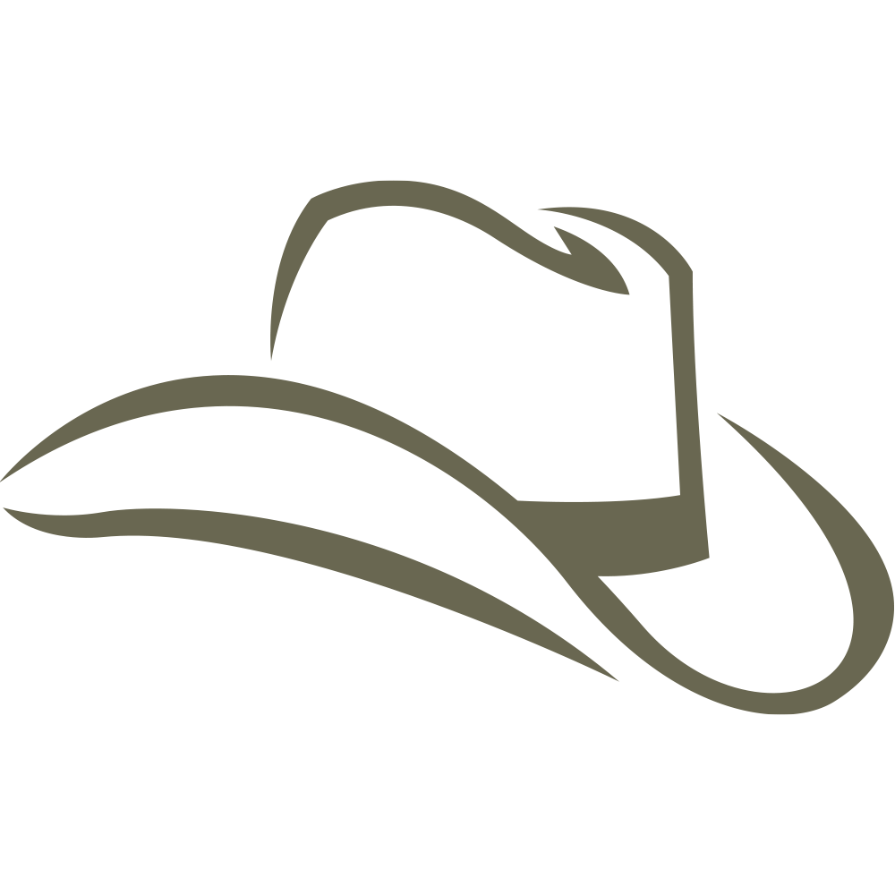 Cowboy Hat Delrin Leather Stamp - All Good Leather Co.