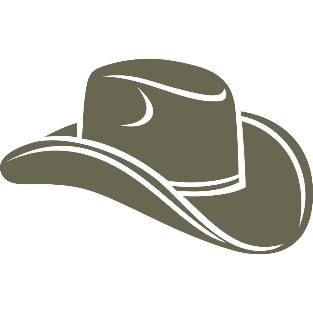 Cowboy Hat Delrin Leather Stamp - All Good Leather Co.