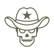 Cowboy Skull Delrin Leather Stamp - All Good Leather Co.