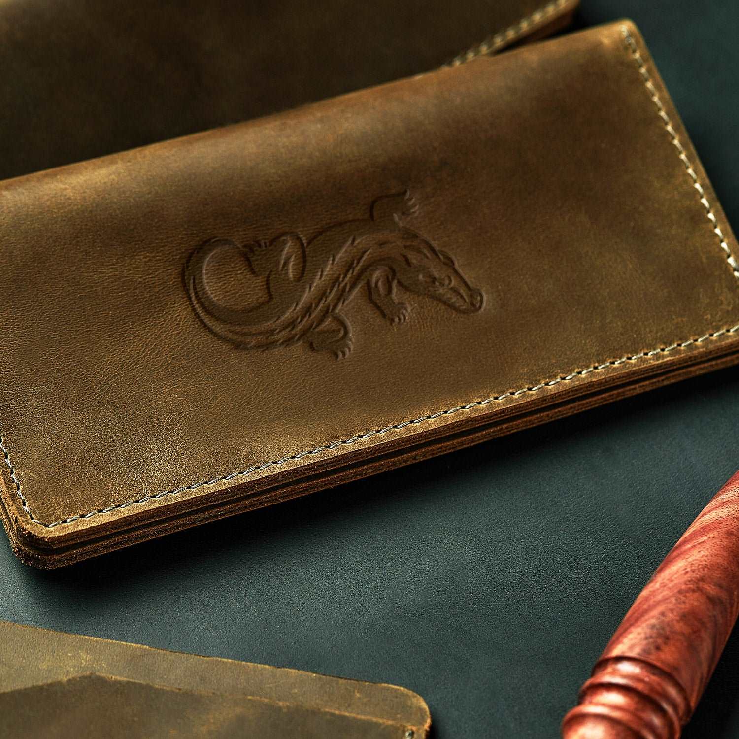 Crocodile Delrin Leather Stamp - All Good Leather Co.