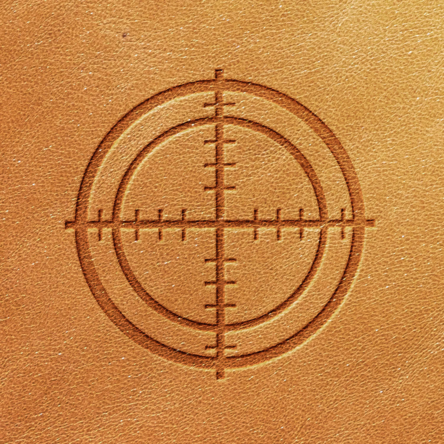 Crosshairs Delrin Leather Stamp - All Good Leather Co.