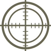 Crosshairs Delrin Leather Stamp - All Good Leather Co.