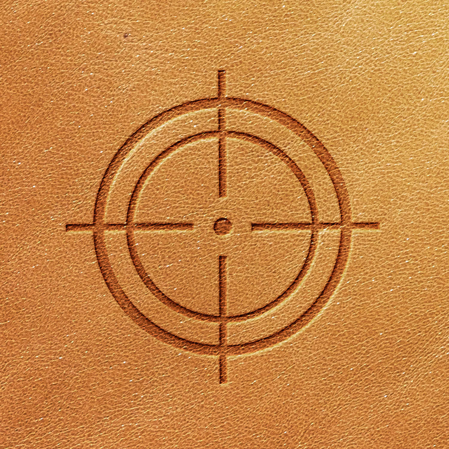 Crosshairs Delrin Leather Stamp - All Good Leather Co.