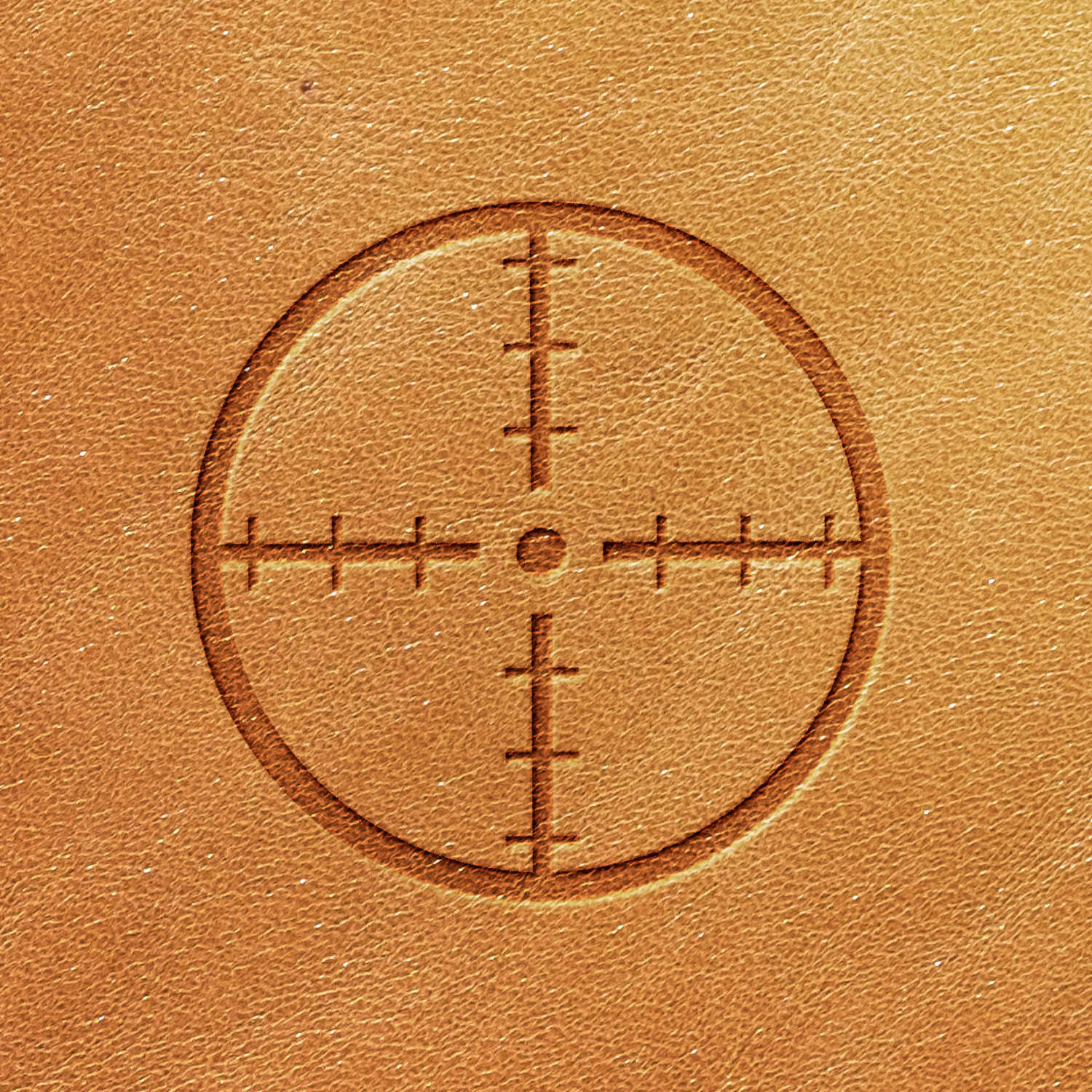 Crosshairs Delrin Leather Stamp - All Good Leather Co.