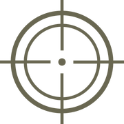 Crosshairs Delrin Leather Stamp - All Good Leather Co.