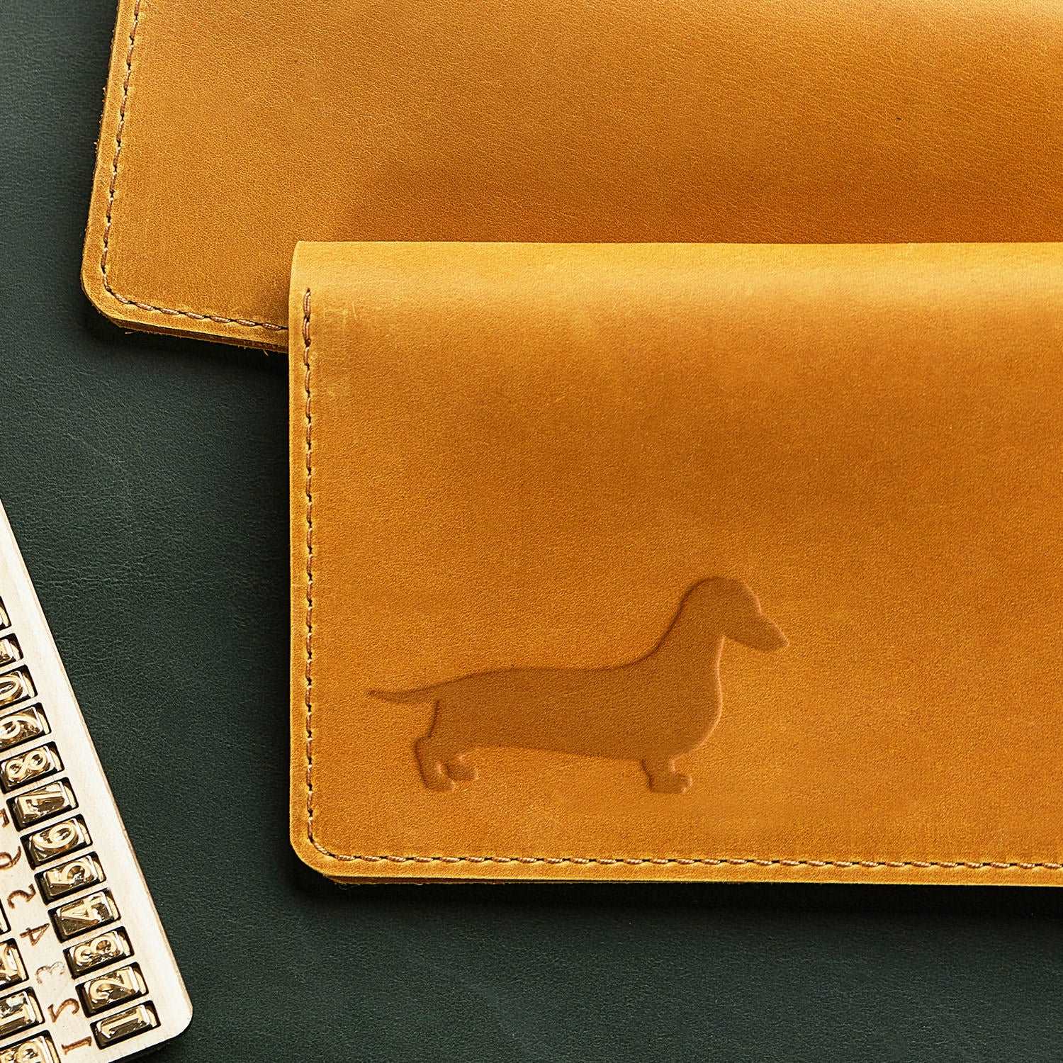 Dachshund Dog Delrin Leather Stamp - All Good Leather Co.