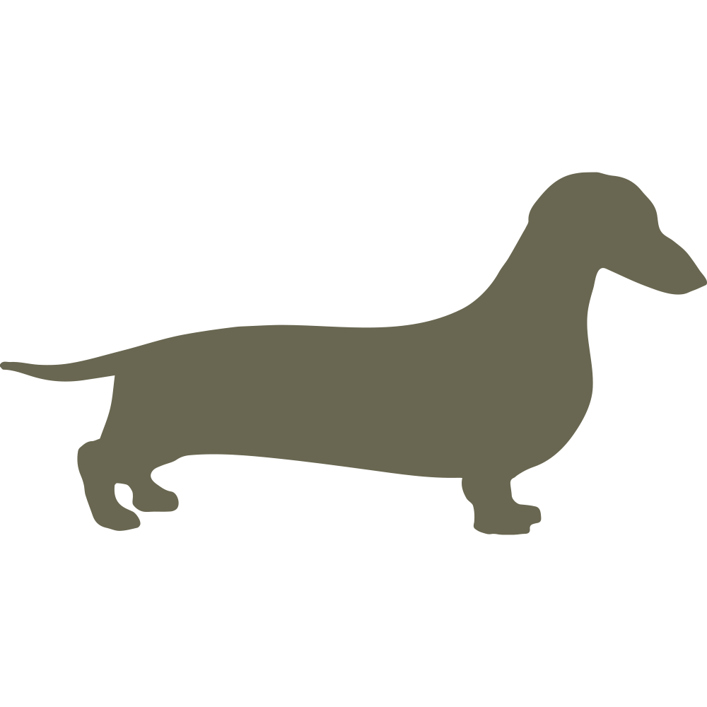 Dachshund Dog Delrin Leather Stamp - All Good Leather Co.