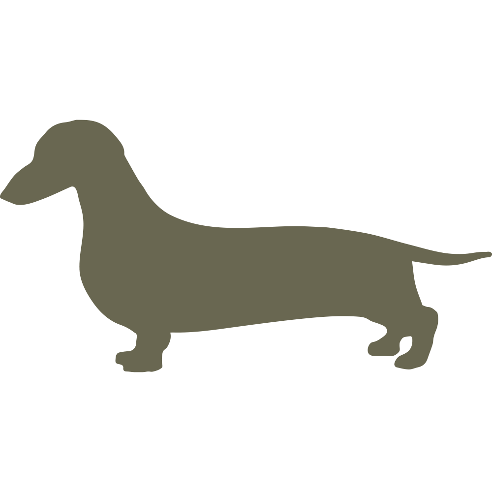 Dachshund Dog Delrin Leather Stamp - All Good Leather Co.