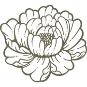 Dahlia Flower Delrin Leather Stamp - All Good Leather Co.