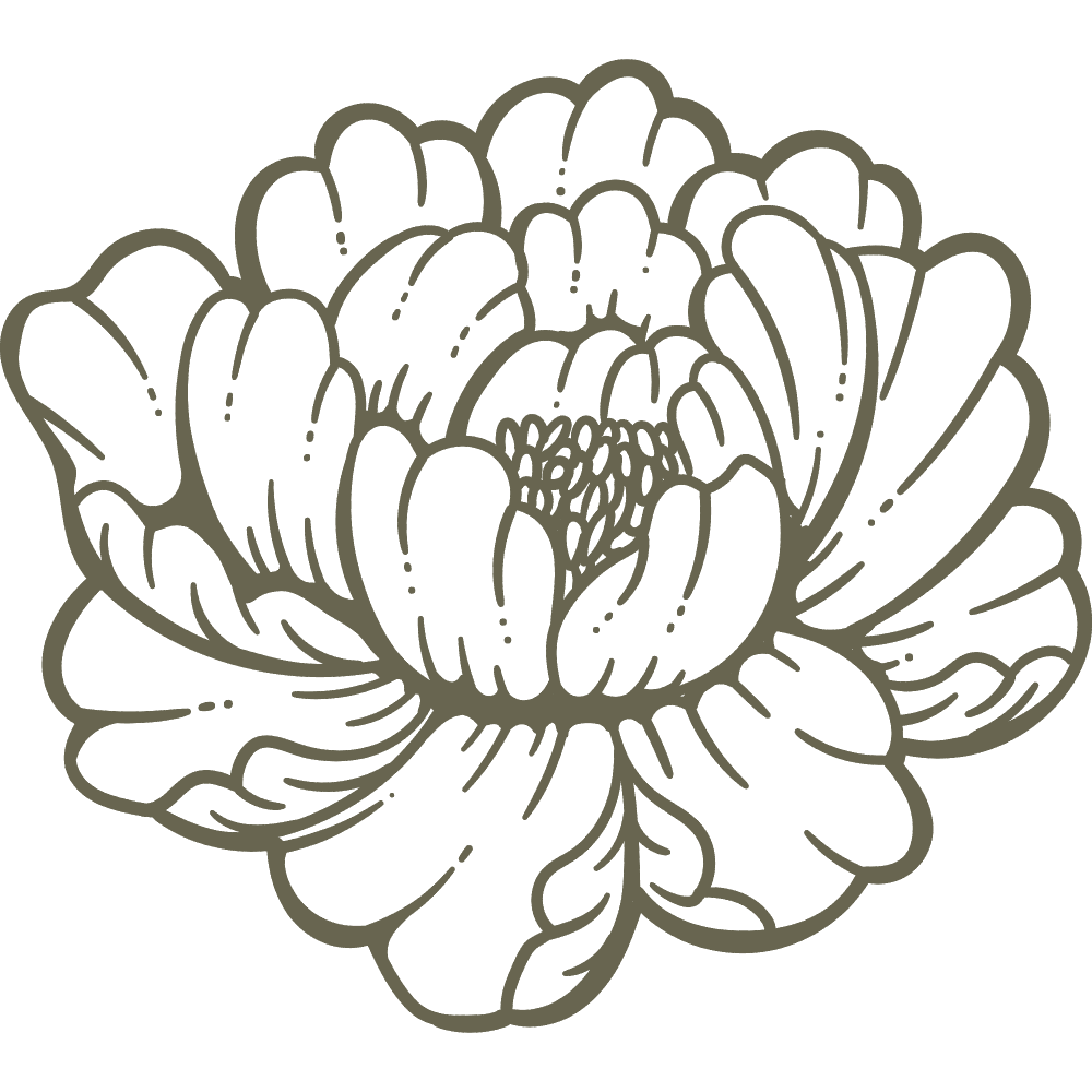 Dahlia Flower Delrin Leather Stamp - All Good Leather Co.