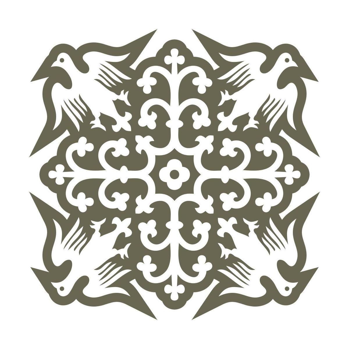 Decorative Eagle Tile Delrin Leather Stamp - All Good Leather Co.