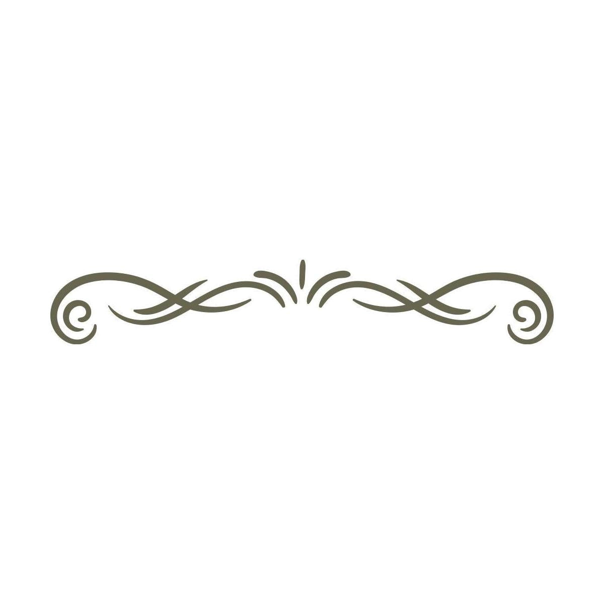 Decorative Swash Delrin Leather Stamp - All Good Leather Co.