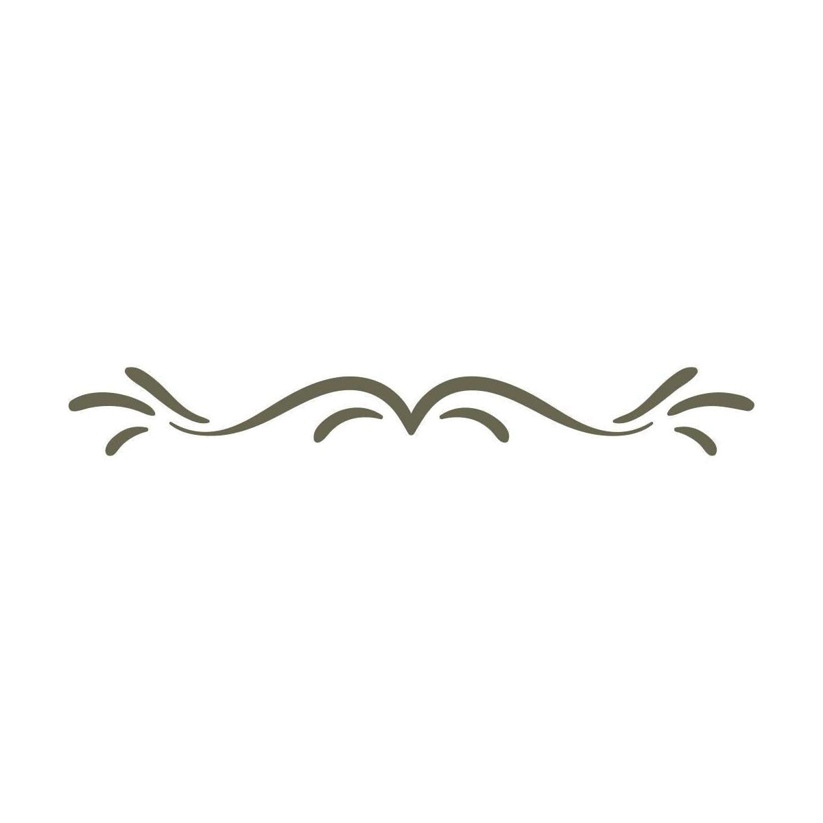 Decorative Swash Delrin Leather Stamp - All Good Leather Co.