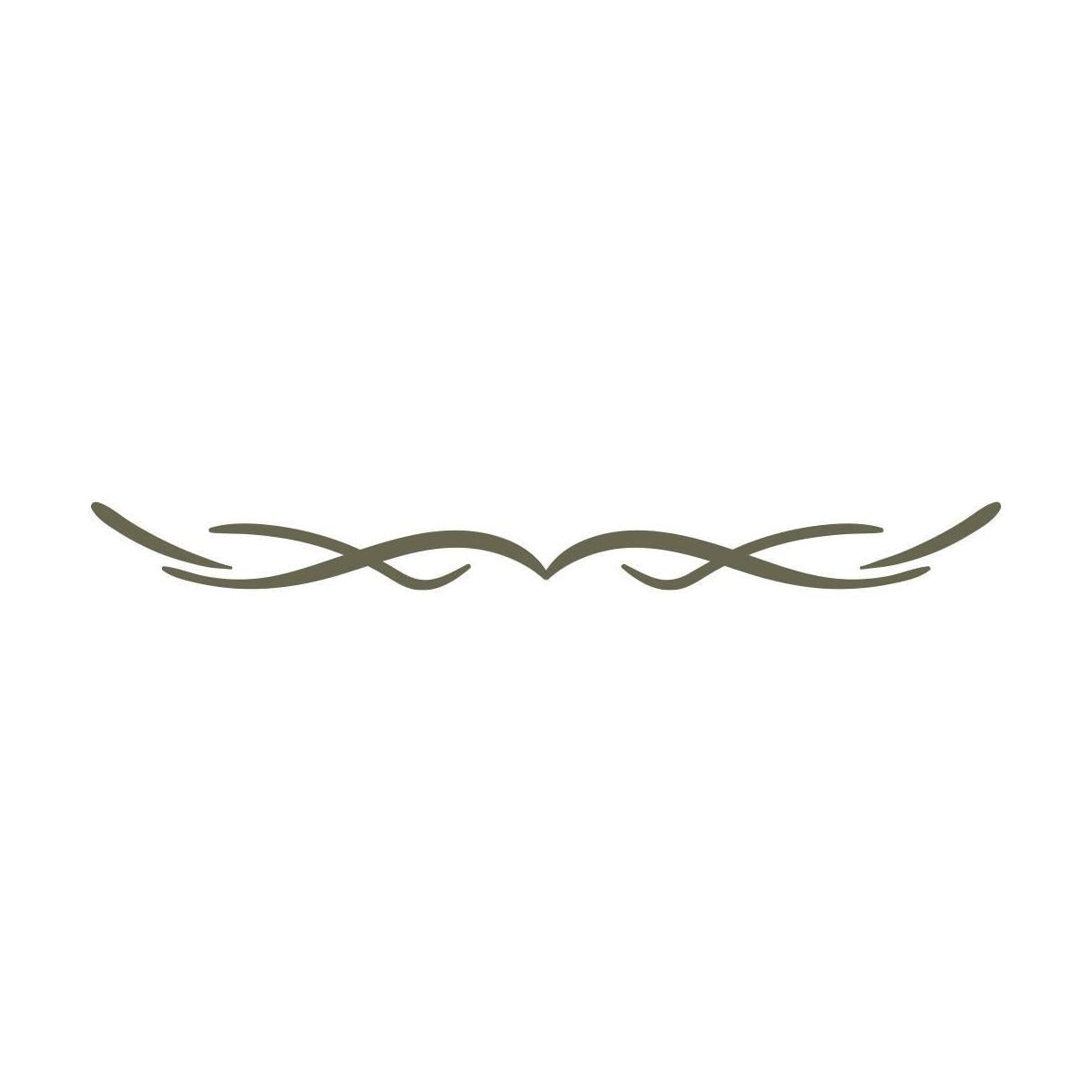 Decorative Swash Delrin Leather Stamp - All Good Leather Co.