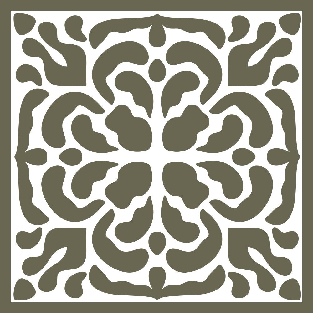 Decorative Tile Delrin Leather Stamp - All Good Leather Co.