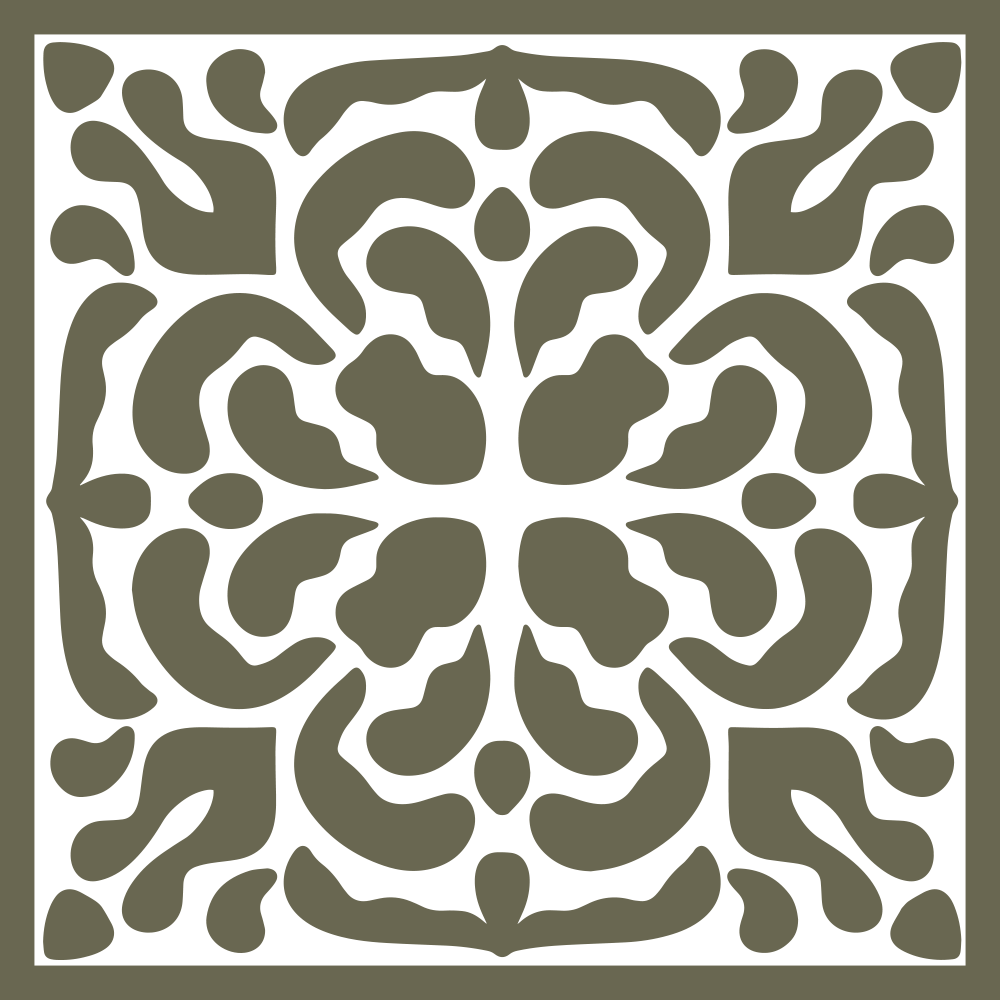 Decorative Tile Delrin Leather Stamp - All Good Leather Co.