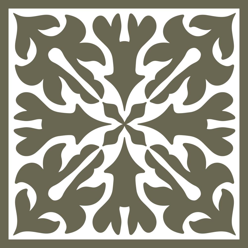 Decorative Tile Delrin Leather Stamp - All Good Leather Co.