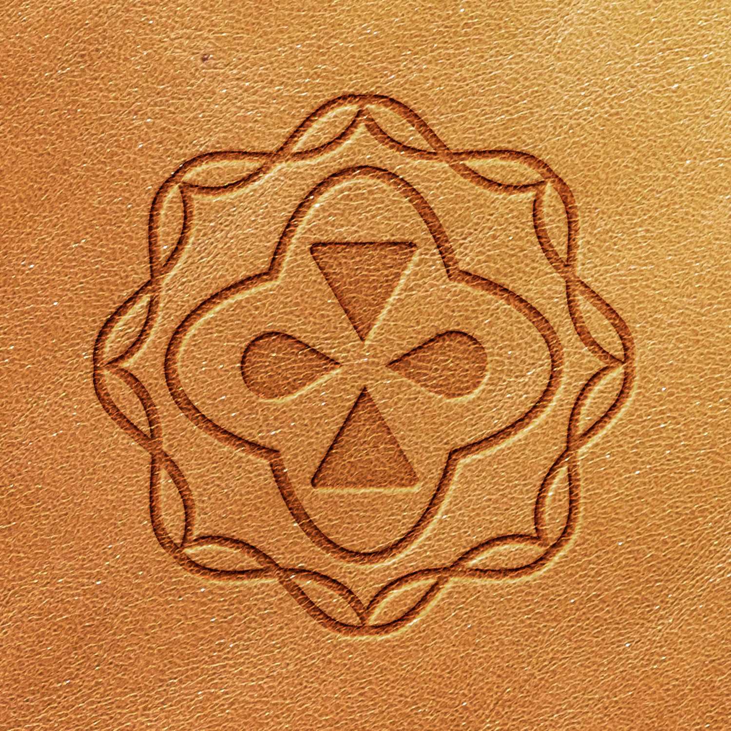 Decorative Tile Delrin Leather Stamp - All Good Leather Co.