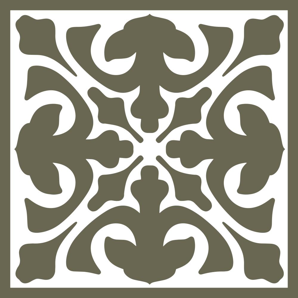 Decorative Tile Delrin Leather Stamp - All Good Leather Co.