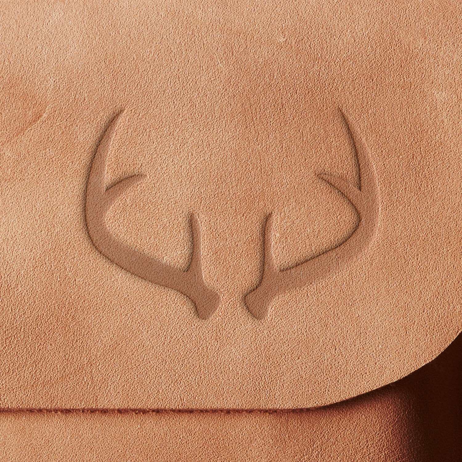 Deer Antlers Delrin Leather Stamp - All Good Leather Co.